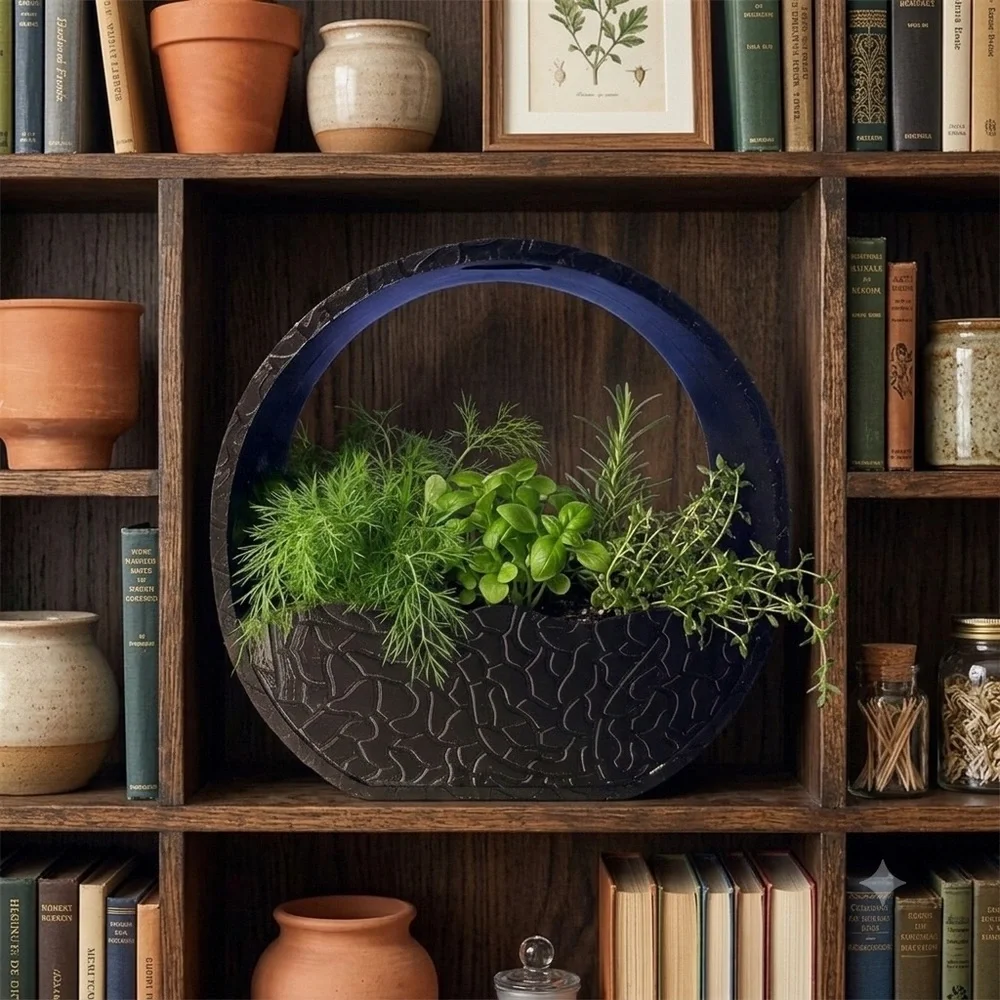 Modern Zen Self-Watering Planter Textured